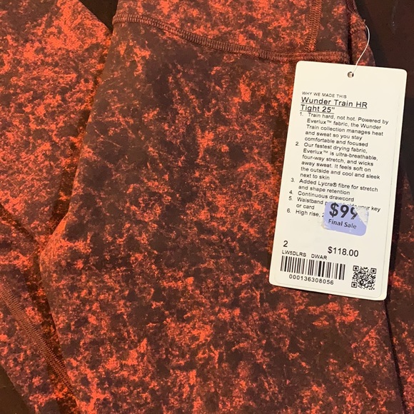 Lululemon Wunder Train HR Tights 25” - Picture 4 of 4